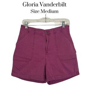 NWOT Gloria Vanderbilt Women’s Utility Cargo Shorts Size Medium Cargo W/Pockets